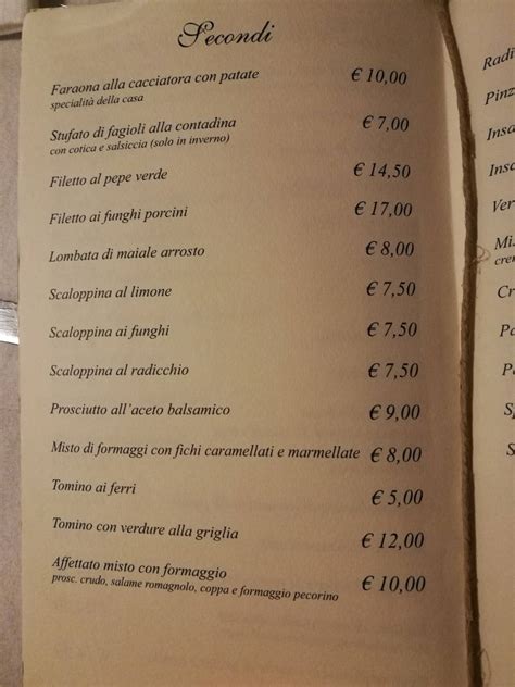 ristorante la miseria prada di faenza menu|Menu da Trattoria La Miseria ristorante, Prada .